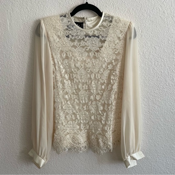 Vintage Úrsula of Switzerland Lace Blouse - Picture 1 of 12
